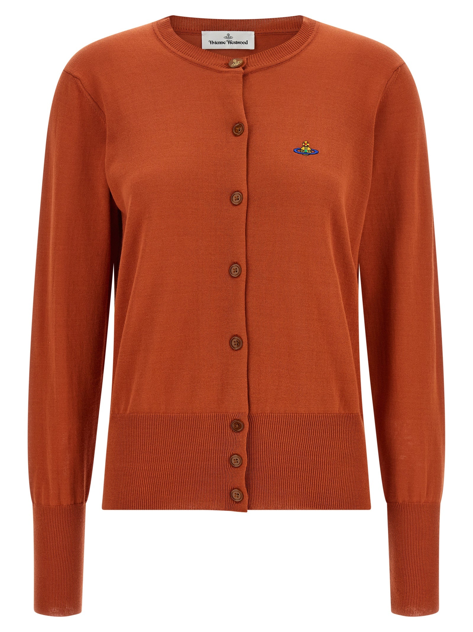 Vivienne Westwood Orange Baumwollstrickjacke