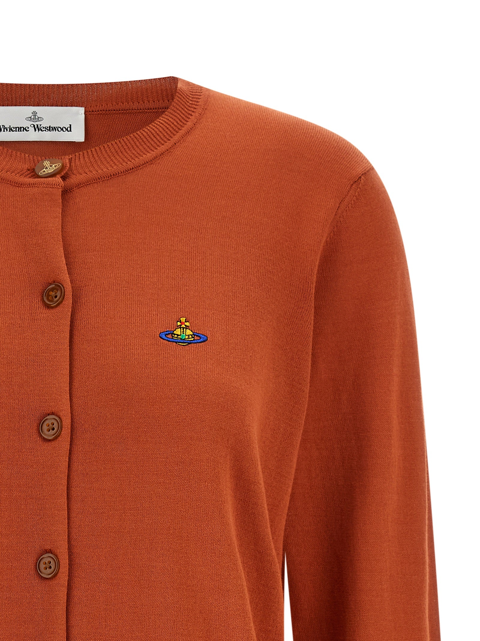 Vivienne Westwood Orange Baumwollstrickjacke