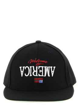 WILLY CHAVARRIA Schwarze Polyester-Kappe (Baseball Cap)