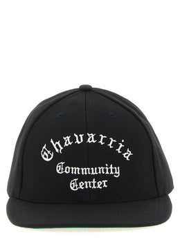WILLY CHAVARRIA Schwarze Polyester-Kappe (Baseball Cap)