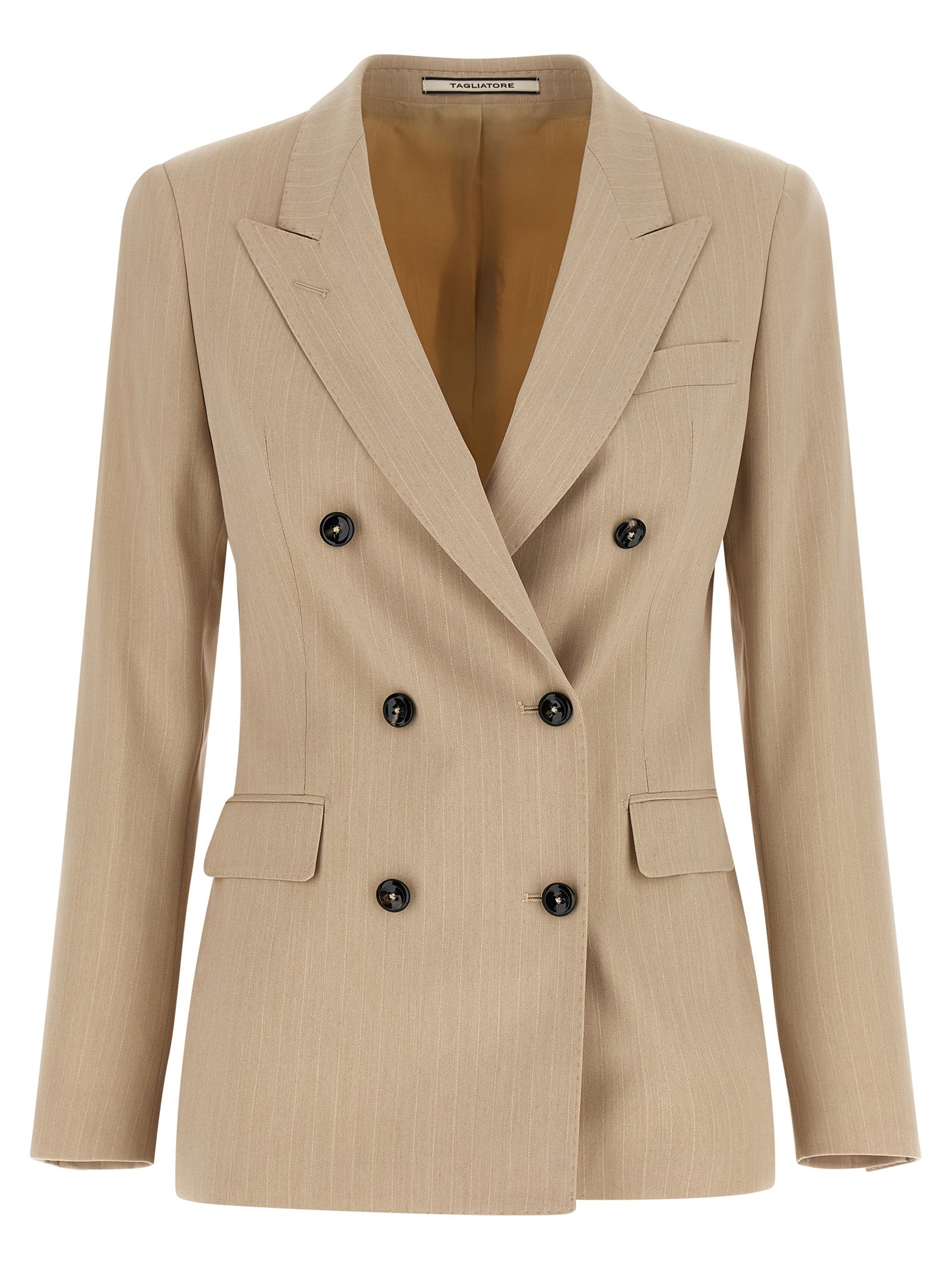 Tagliatore Beiger Polyester-Blazer