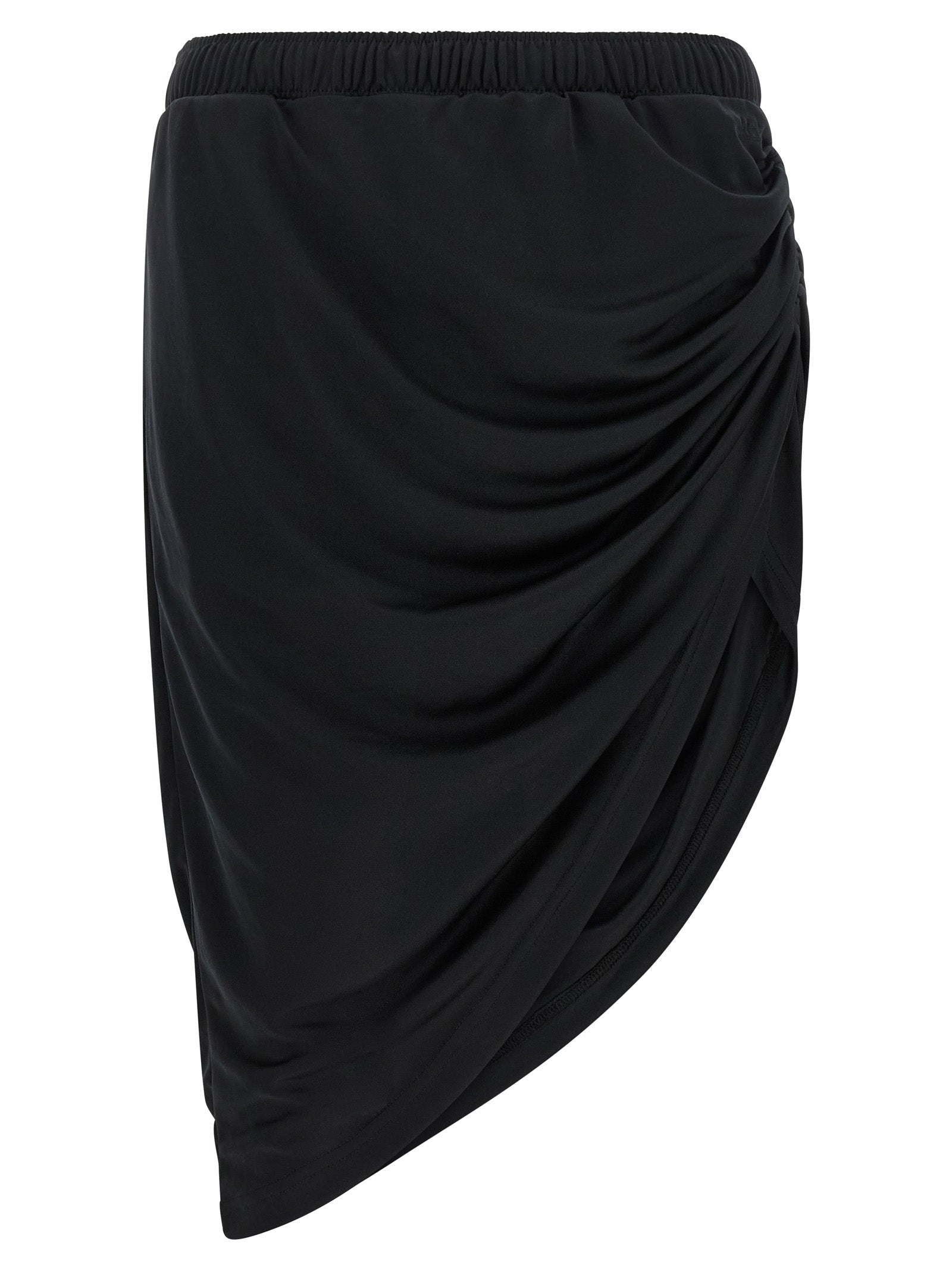 Courrèges Schwarzer Polyester-Maxirock