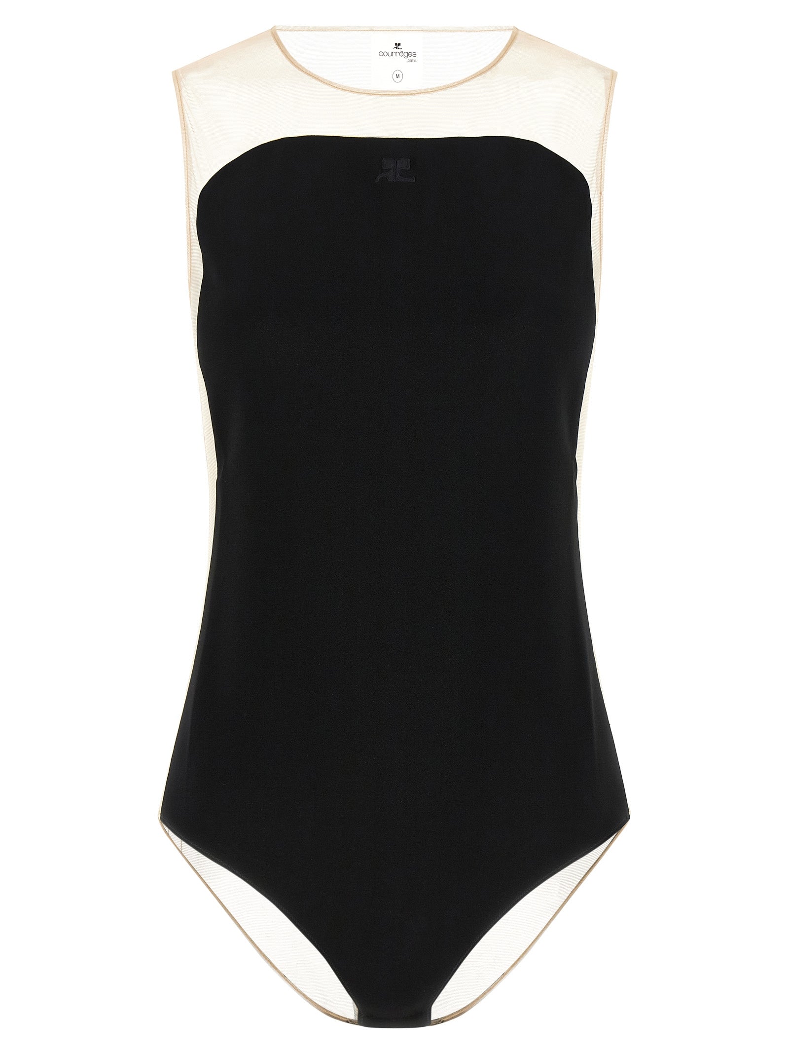 Courrèges Schwarzes Polyester-Body