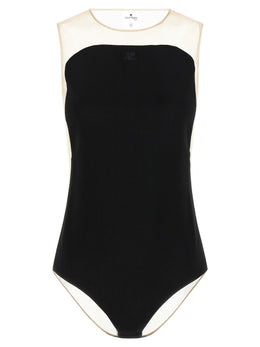 Courrèges Schwarzes Polyester-Body