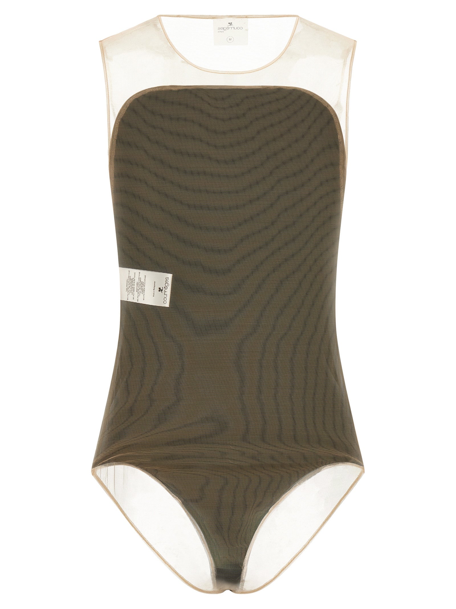 Courrèges Schwarzes Polyester-Body