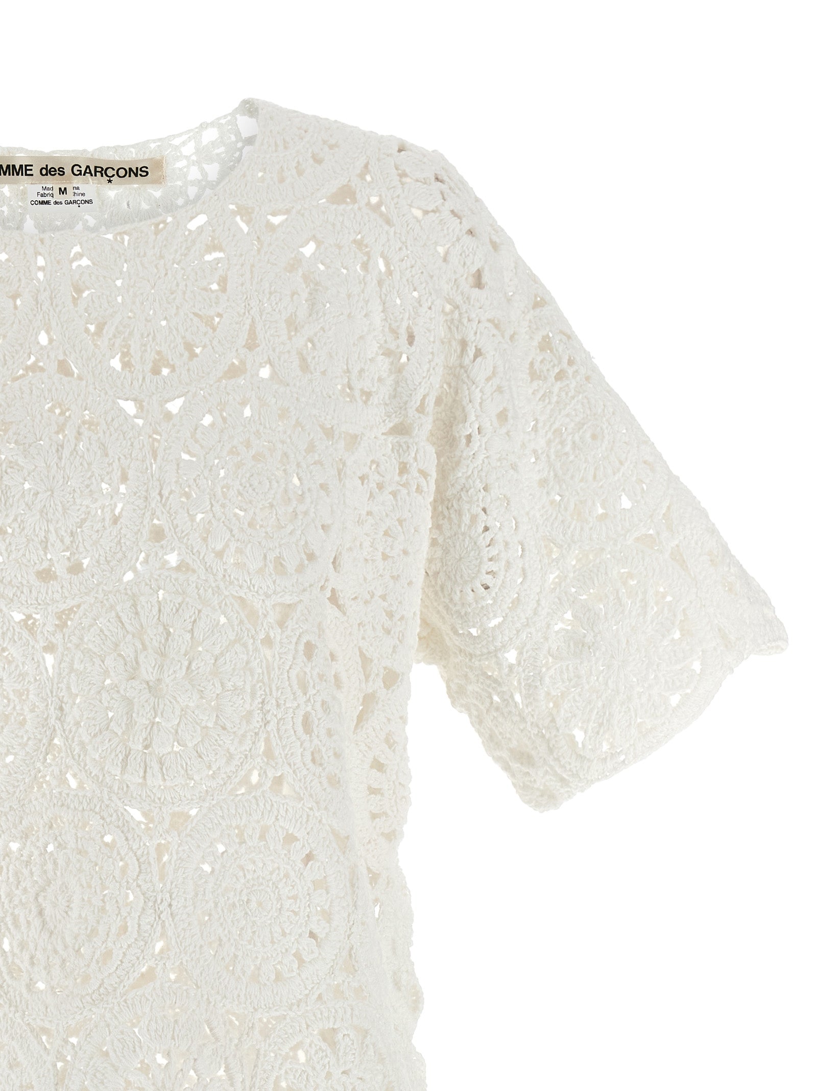 Comme Des Garçons Weißes Baumwoll-T-Shirt