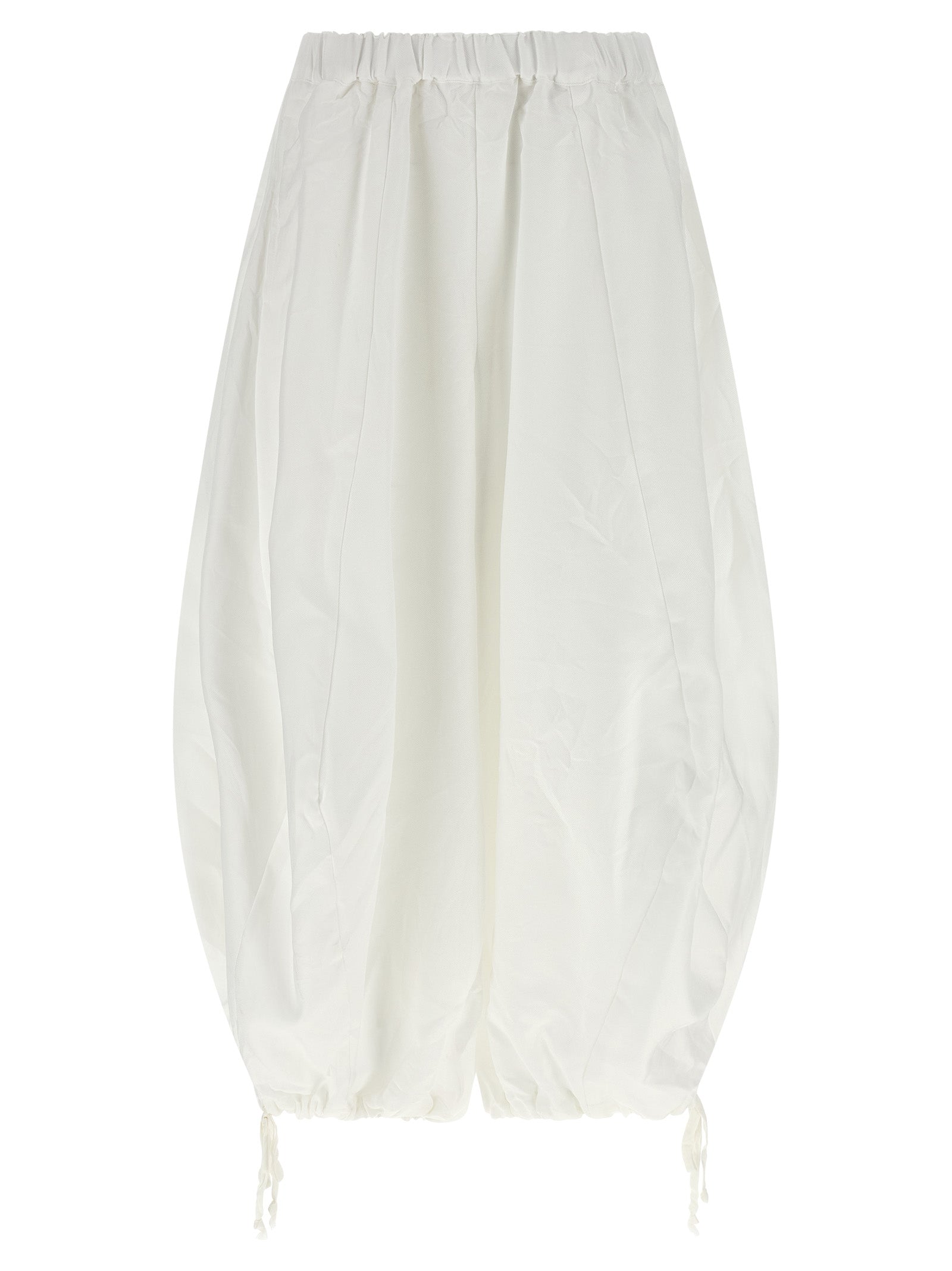 Comme Des Garçons Weiße Hose aus Polyester