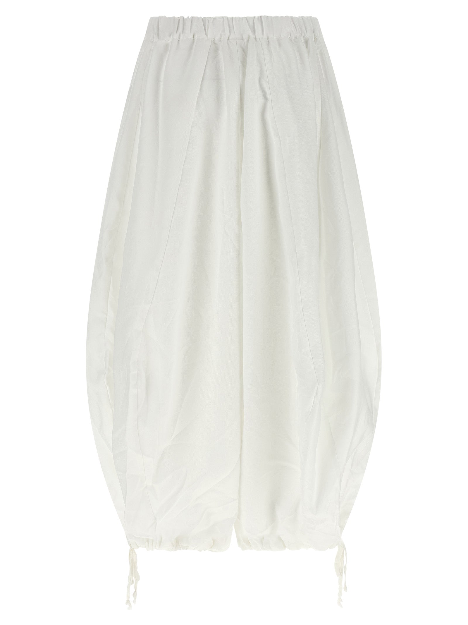 Comme Des Garçons Weiße Hose aus Polyester