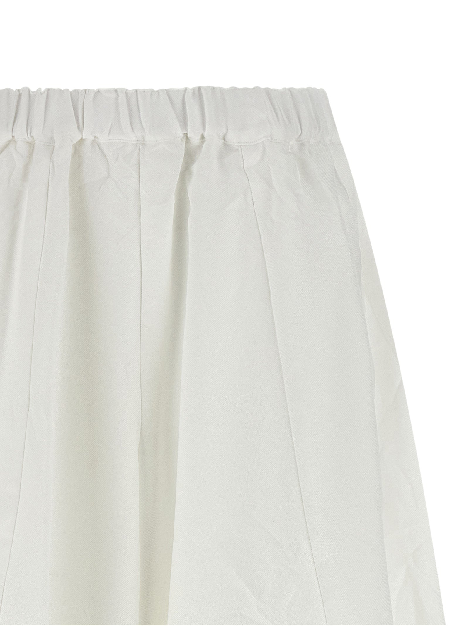 Comme Des Garçons Weiße Hose aus Polyester