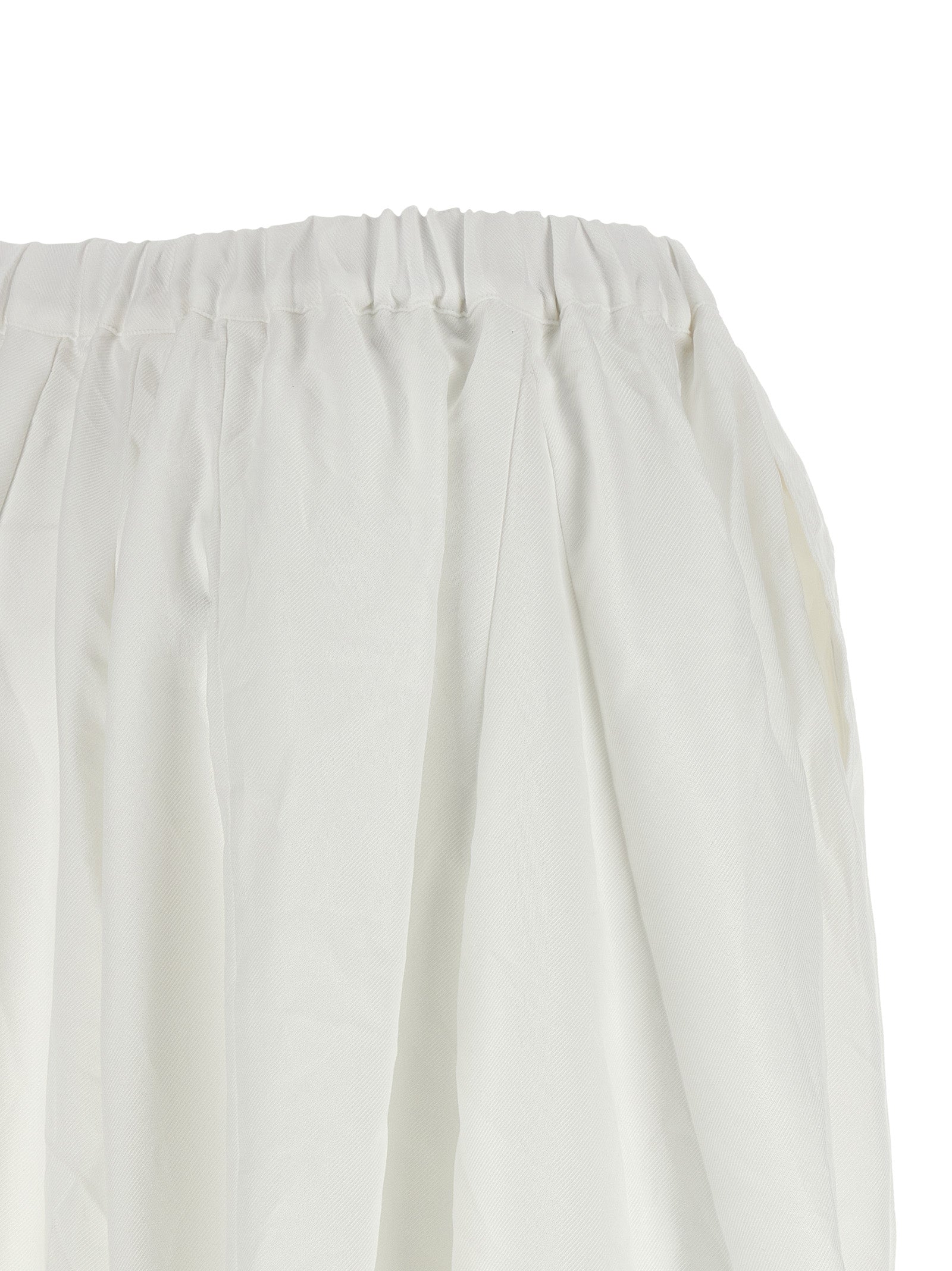 Comme Des Garçons Weiße Hose aus Polyester