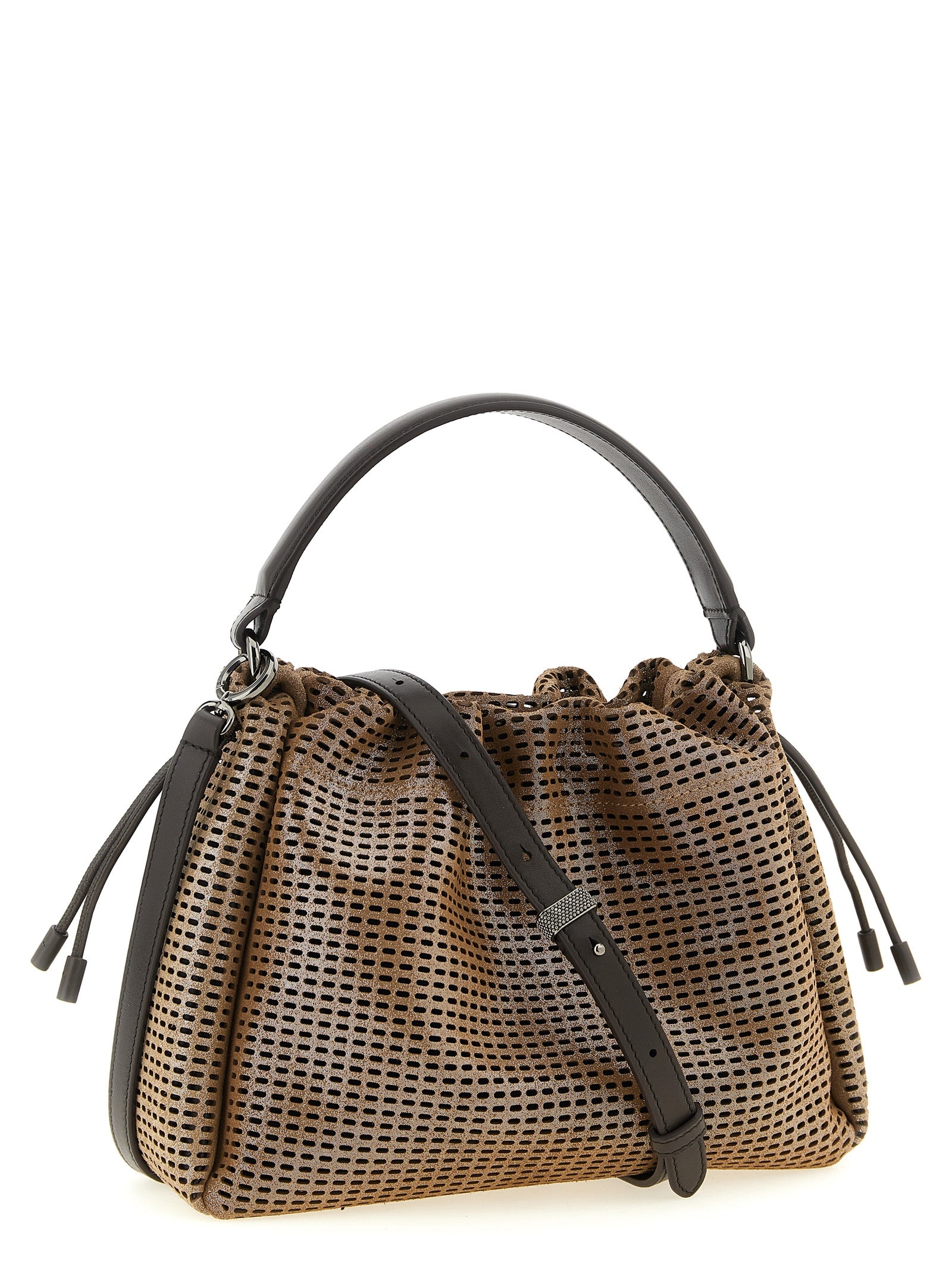 Brunello Cucinelli Braune Kalbsleder-Handtasche