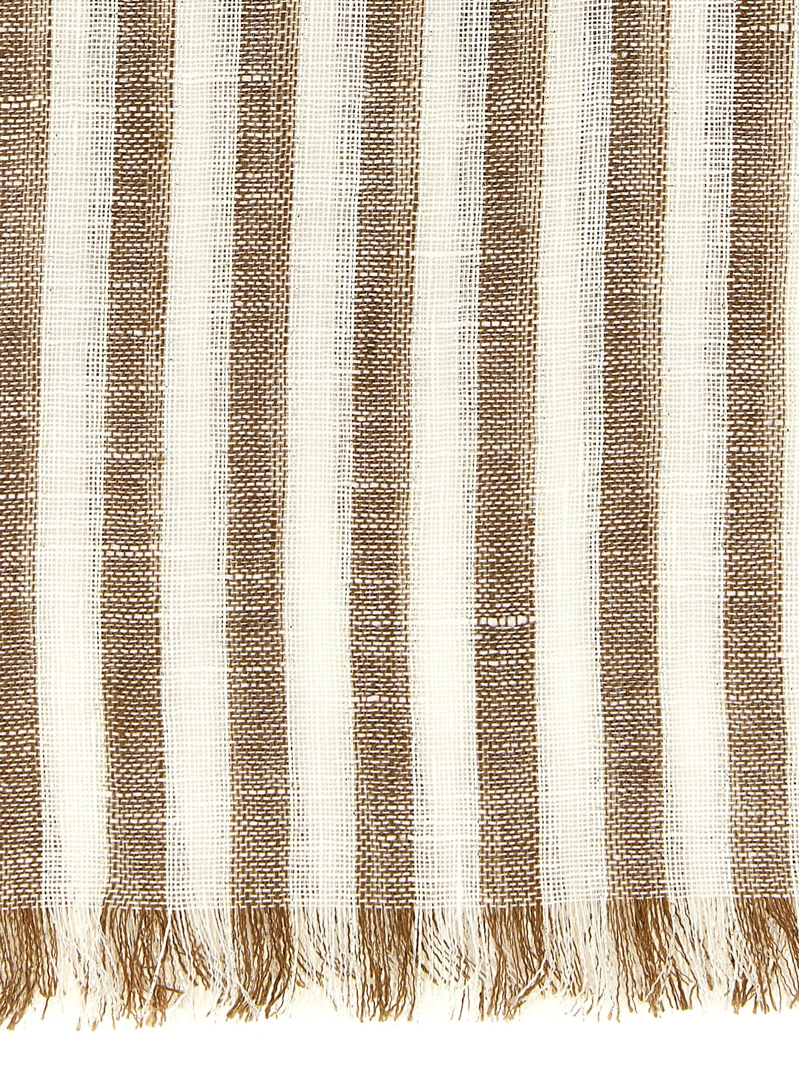 Brunello Cucinelli Brauner Leinen-Schal