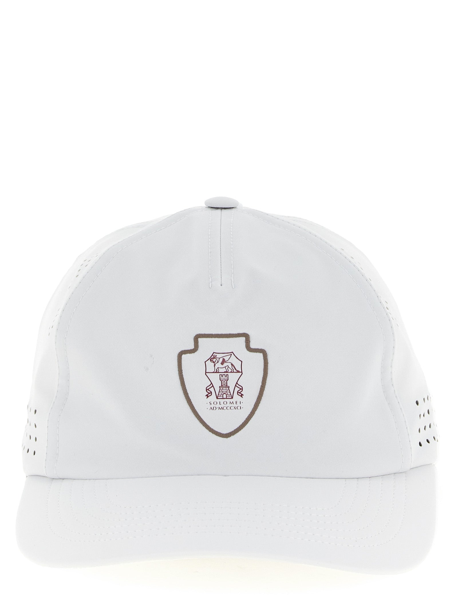 Brunello Cucinelli Weiße Nylonkappe (Baseball Cap)