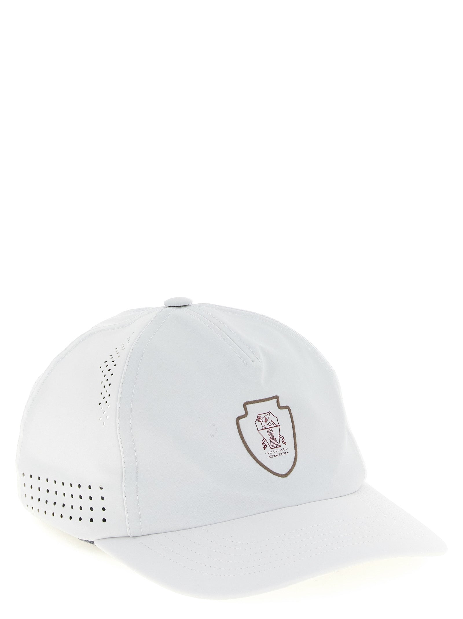 Brunello Cucinelli Weiße Nylonkappe (Baseball Cap)