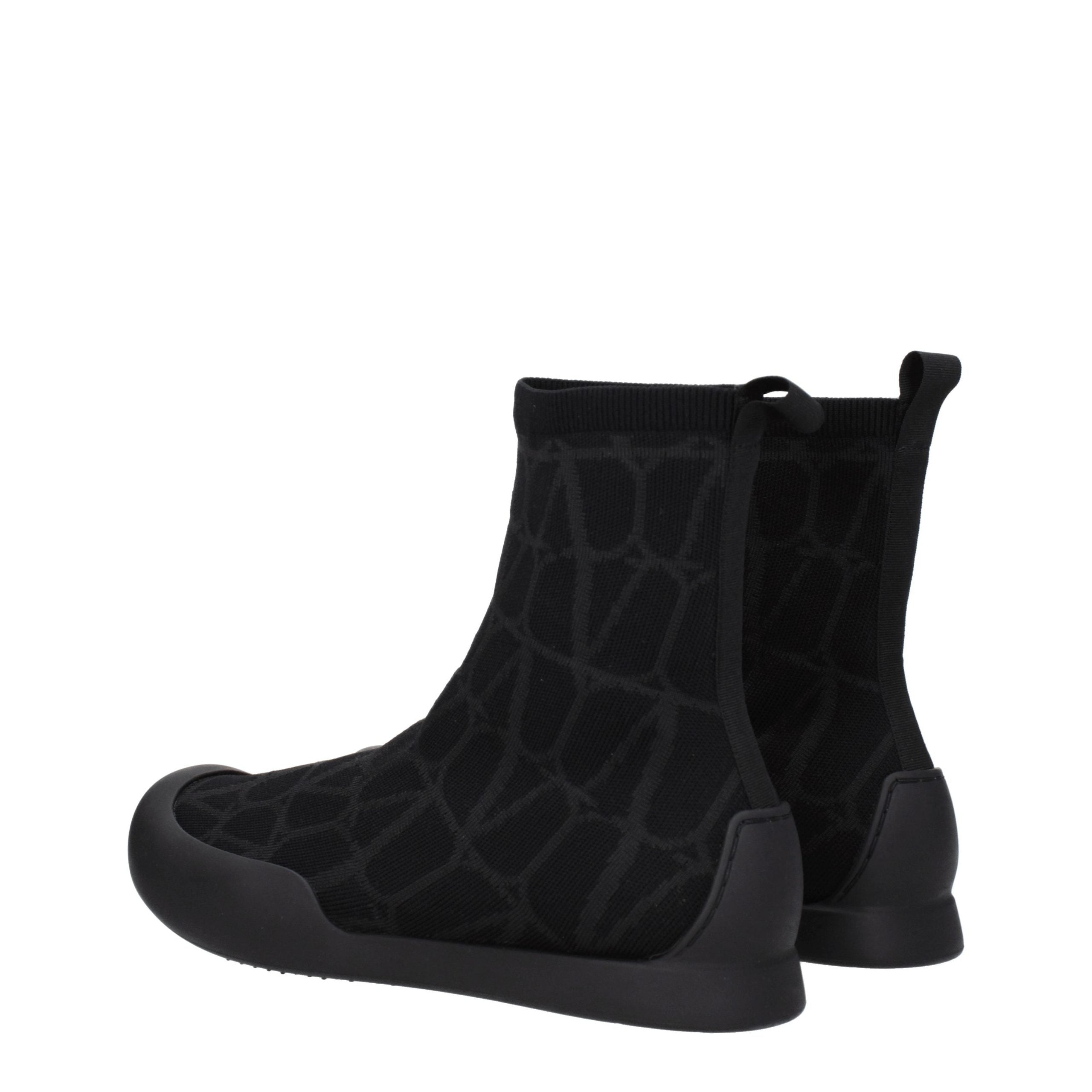 Valentino Garavani Schwarze High-Top-Sneaker aus Stoff
