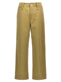 Burberry Beige Cotton Casual Pants
