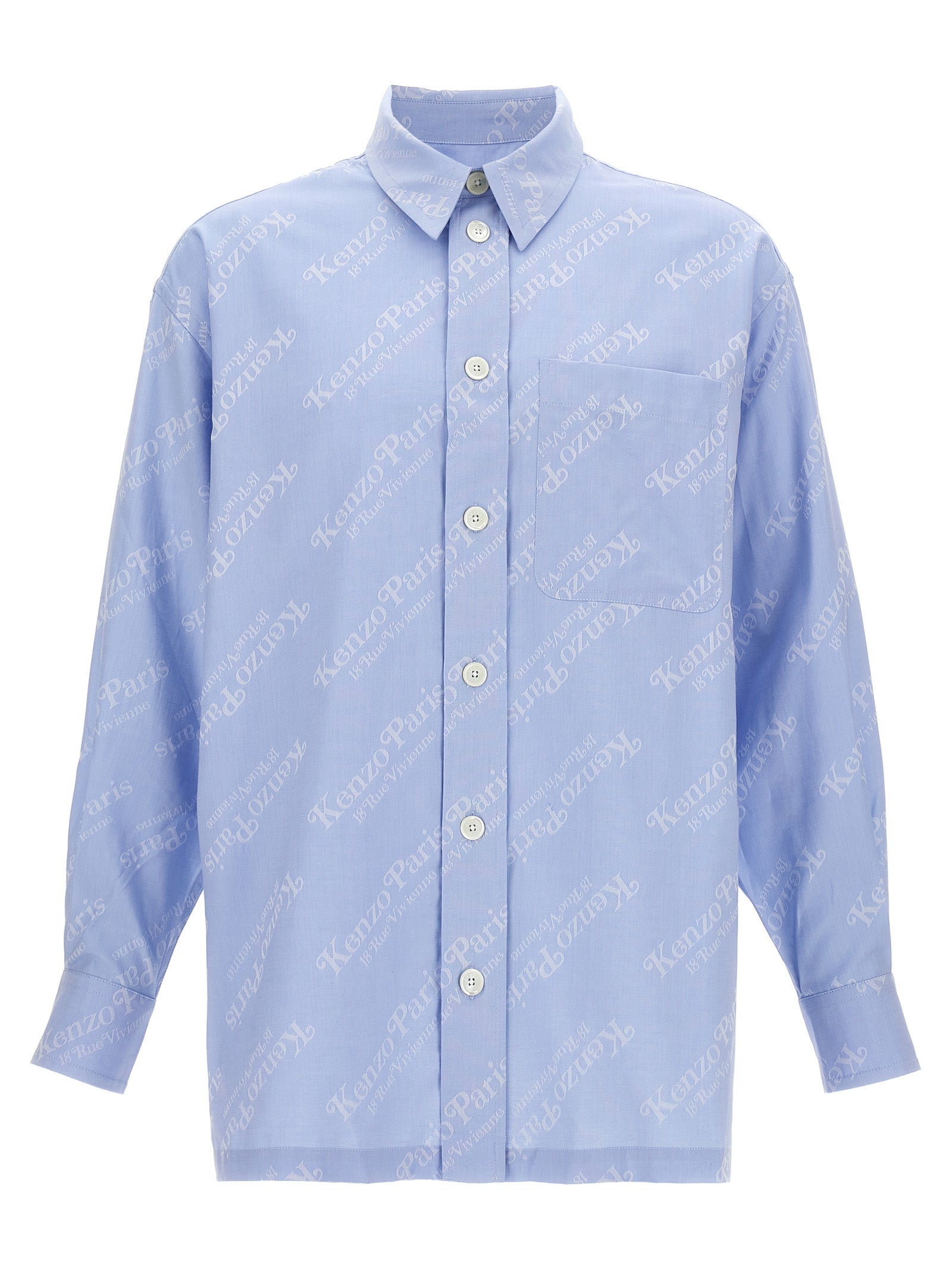 Kenzo Blaue Baumwollbluse