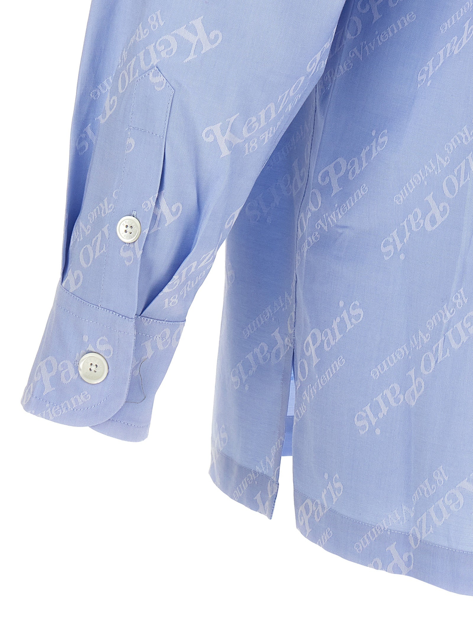 Kenzo Blaue Baumwollbluse