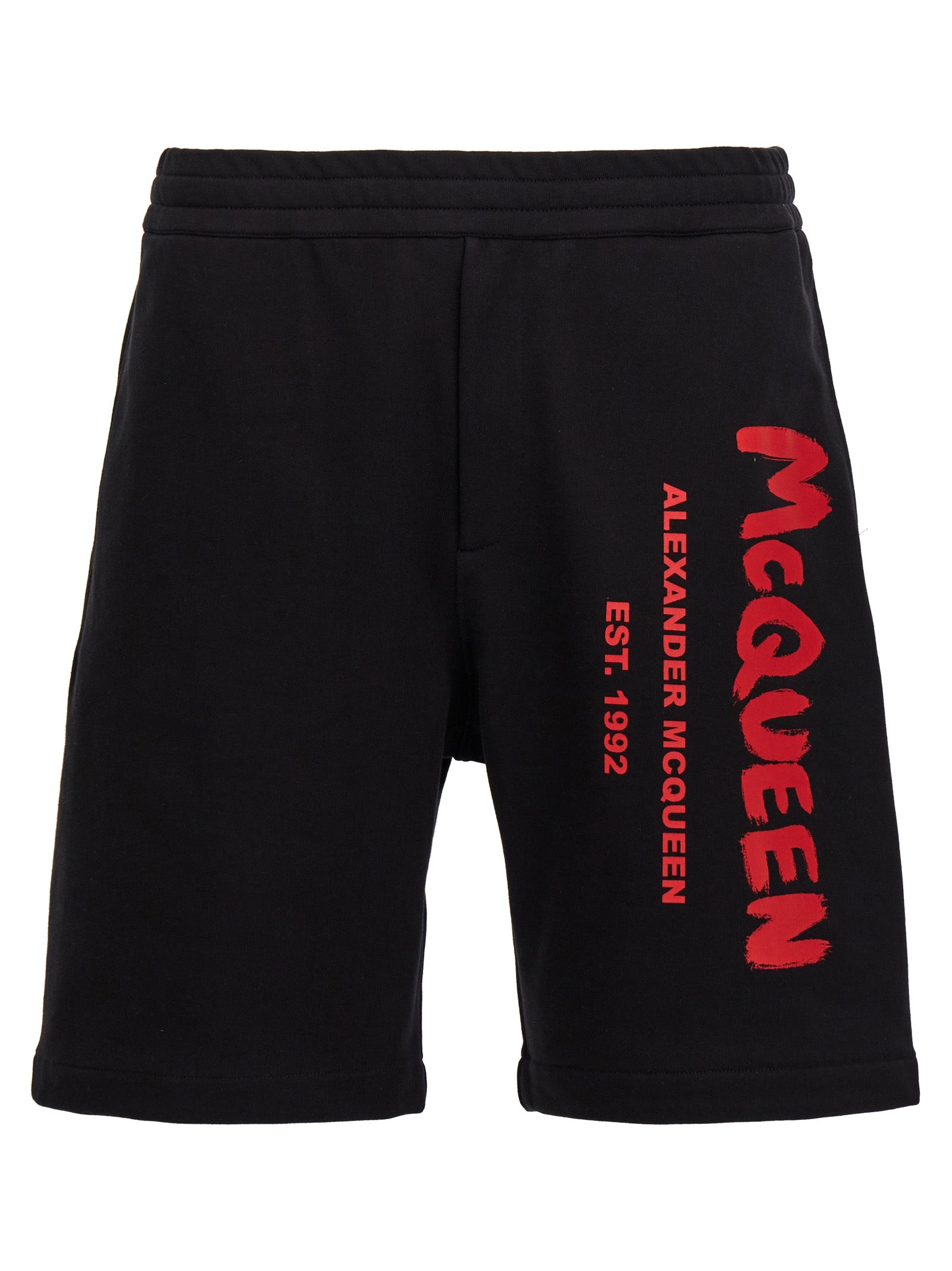 Alexander McQueen Schwarze Baumwoll-Bermudashorts