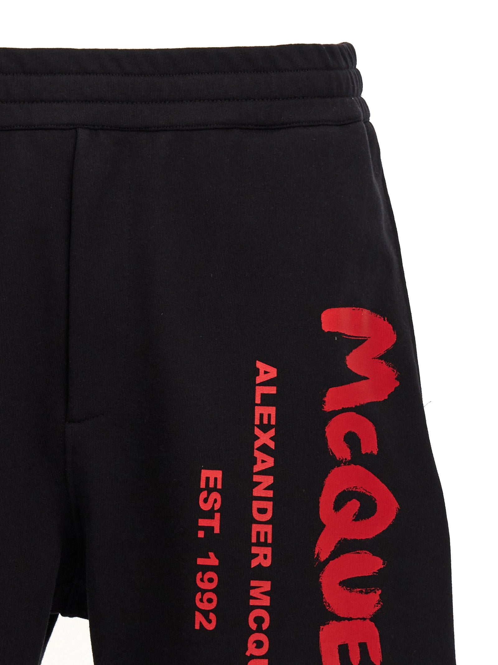 Alexander McQueen Schwarze Baumwoll-Bermudashorts