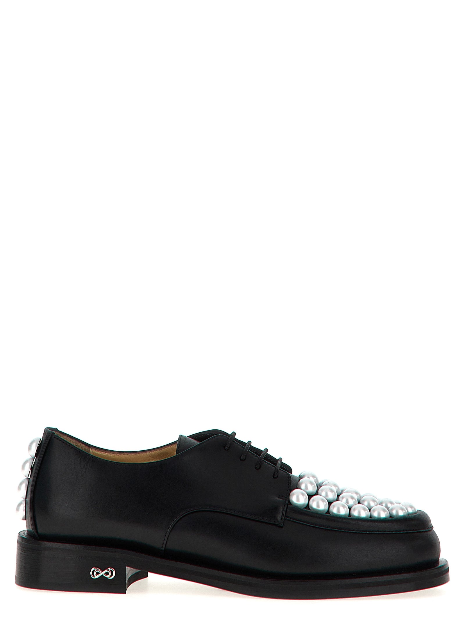 MACH & MACH Zweifarbige Oxford- und Derby-Schuhe aus Kalbsleder