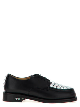MACH & MACH Zweifarbige Oxford- und Derby-Schuhe aus Kalbsleder