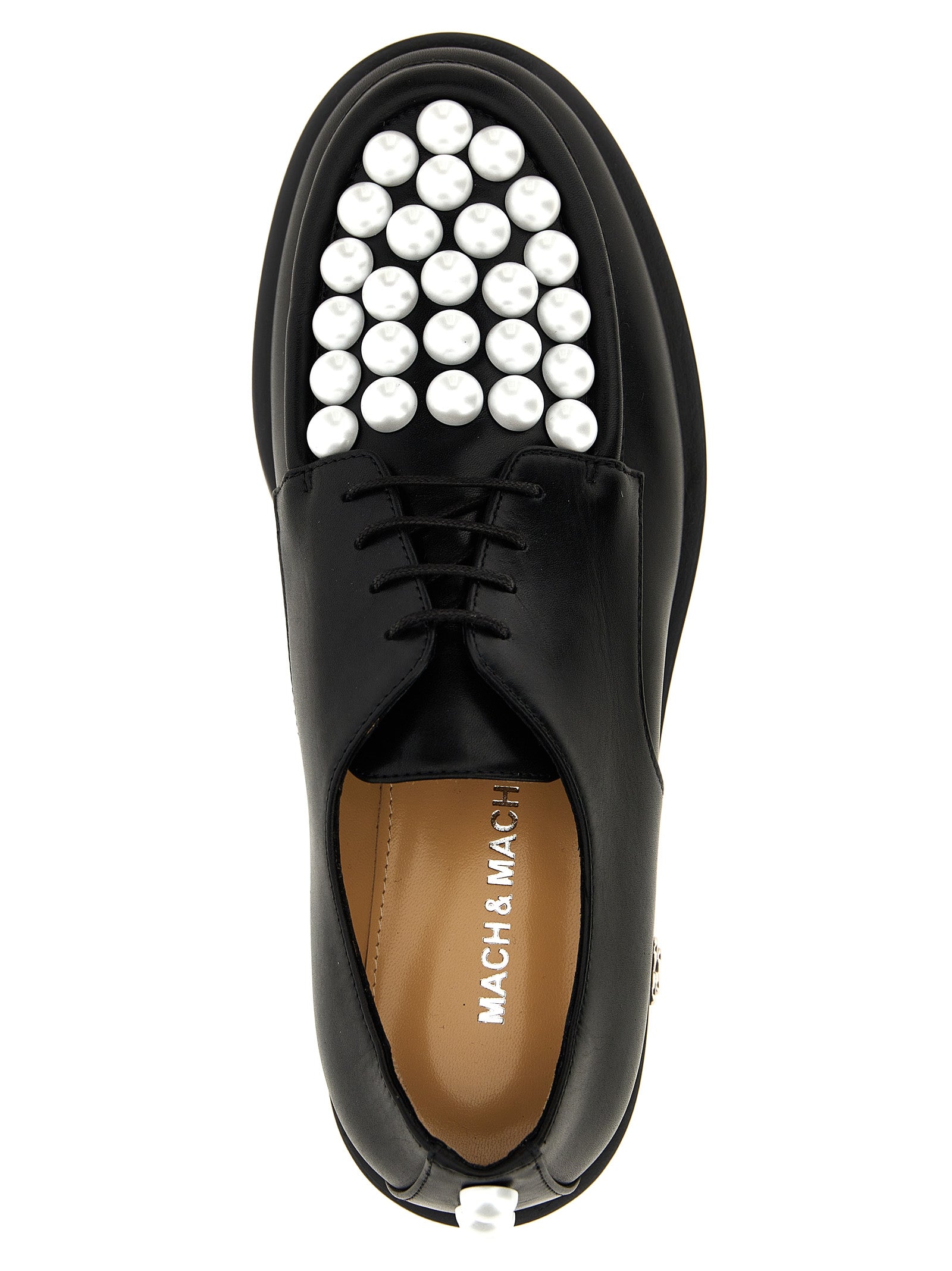 MACH & MACH Zweifarbige Oxford- und Derby-Schuhe aus Kalbsleder