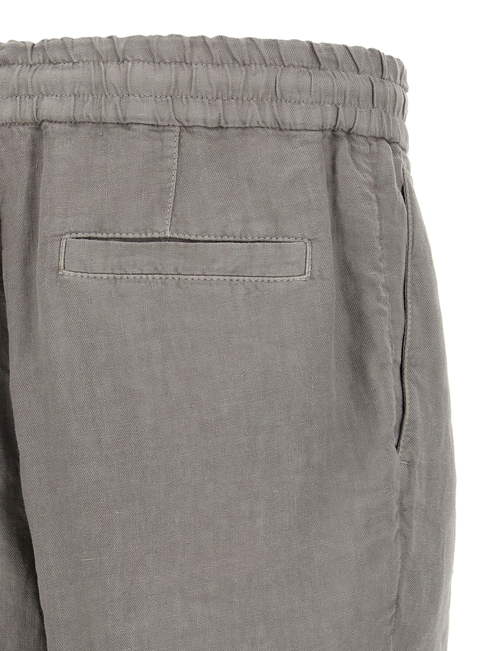 Brunello Cucinelli Graue Leinen-Bermudashorts