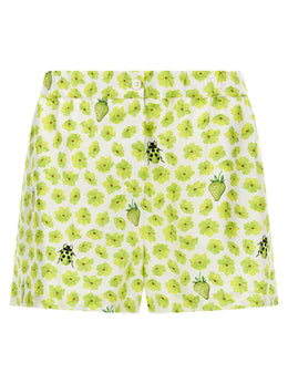 Versace Mehrfarbige Cargo-Shorts aus Seide