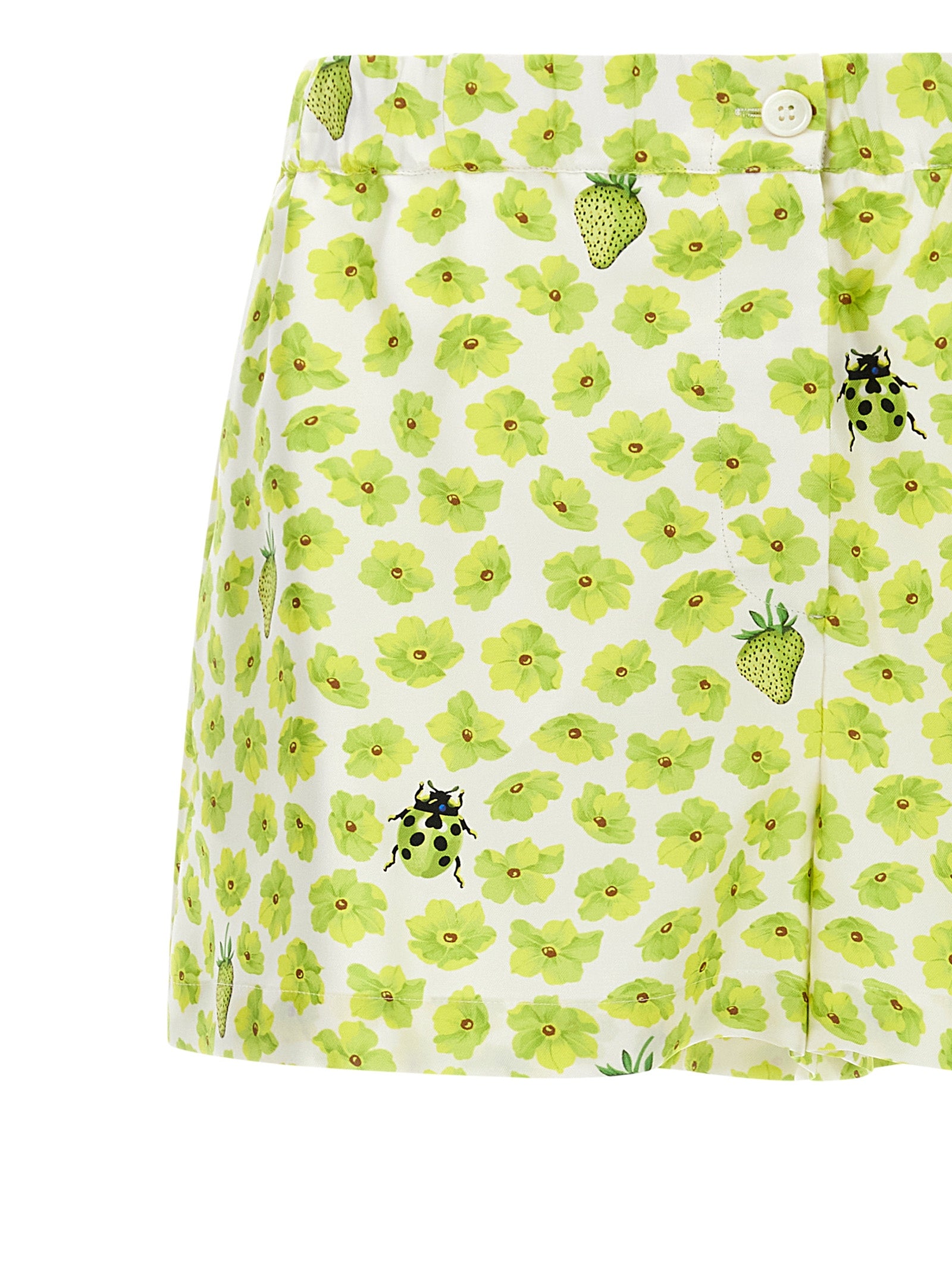 Versace Mehrfarbige Cargo-Shorts aus Seide