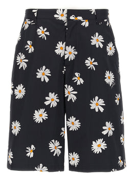 Moschino Schwarze Baumwoll-Bermudashorts