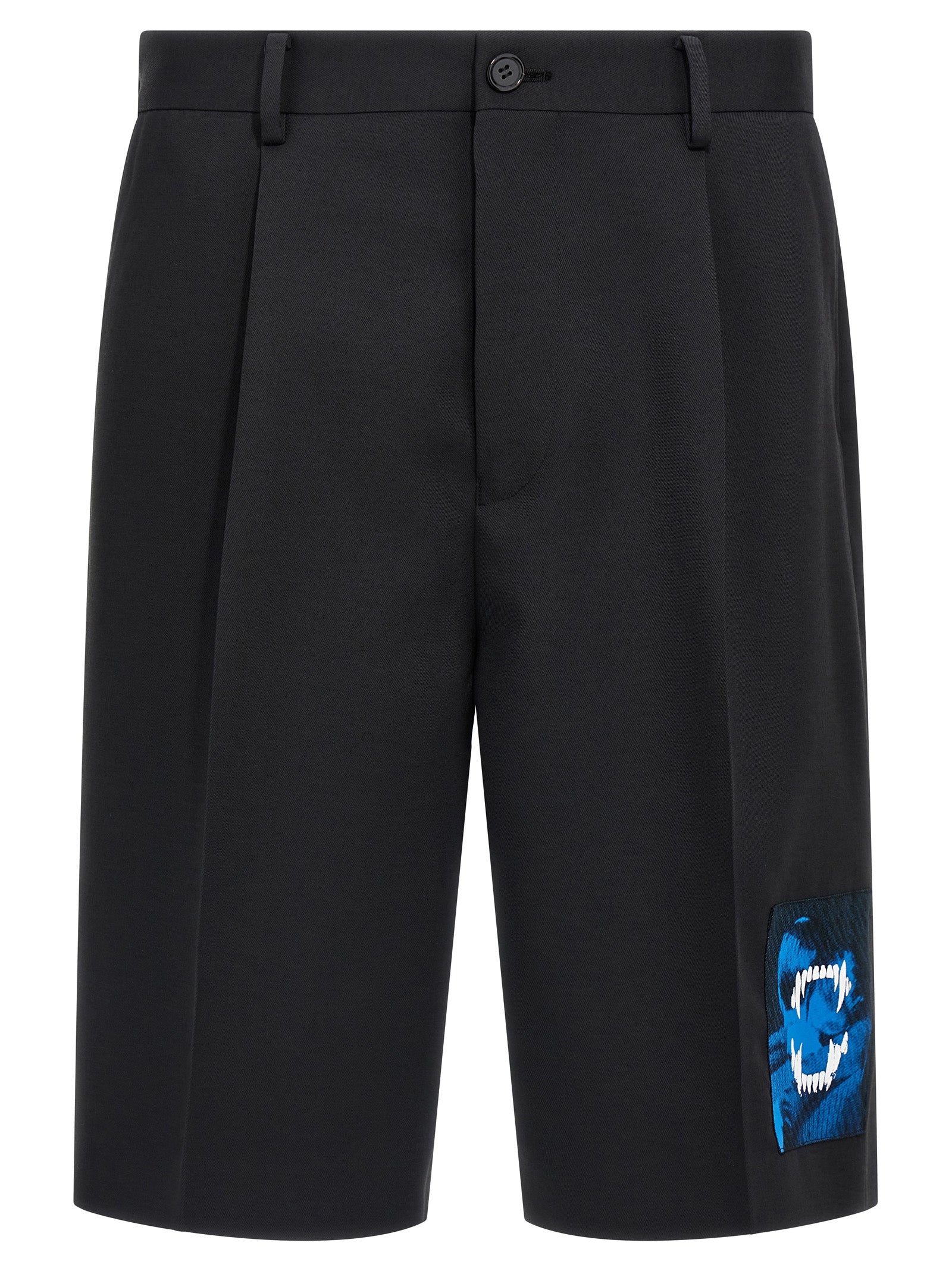 Undercover Schwarze Bermuda-Shorts aus Polyester