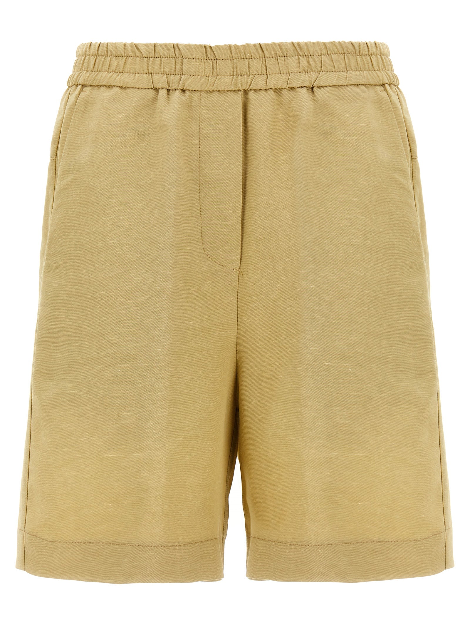 NUDE Beige Viskose-Shorts