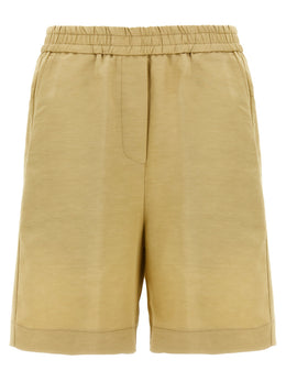 NUDE Beige Viskose-Shorts