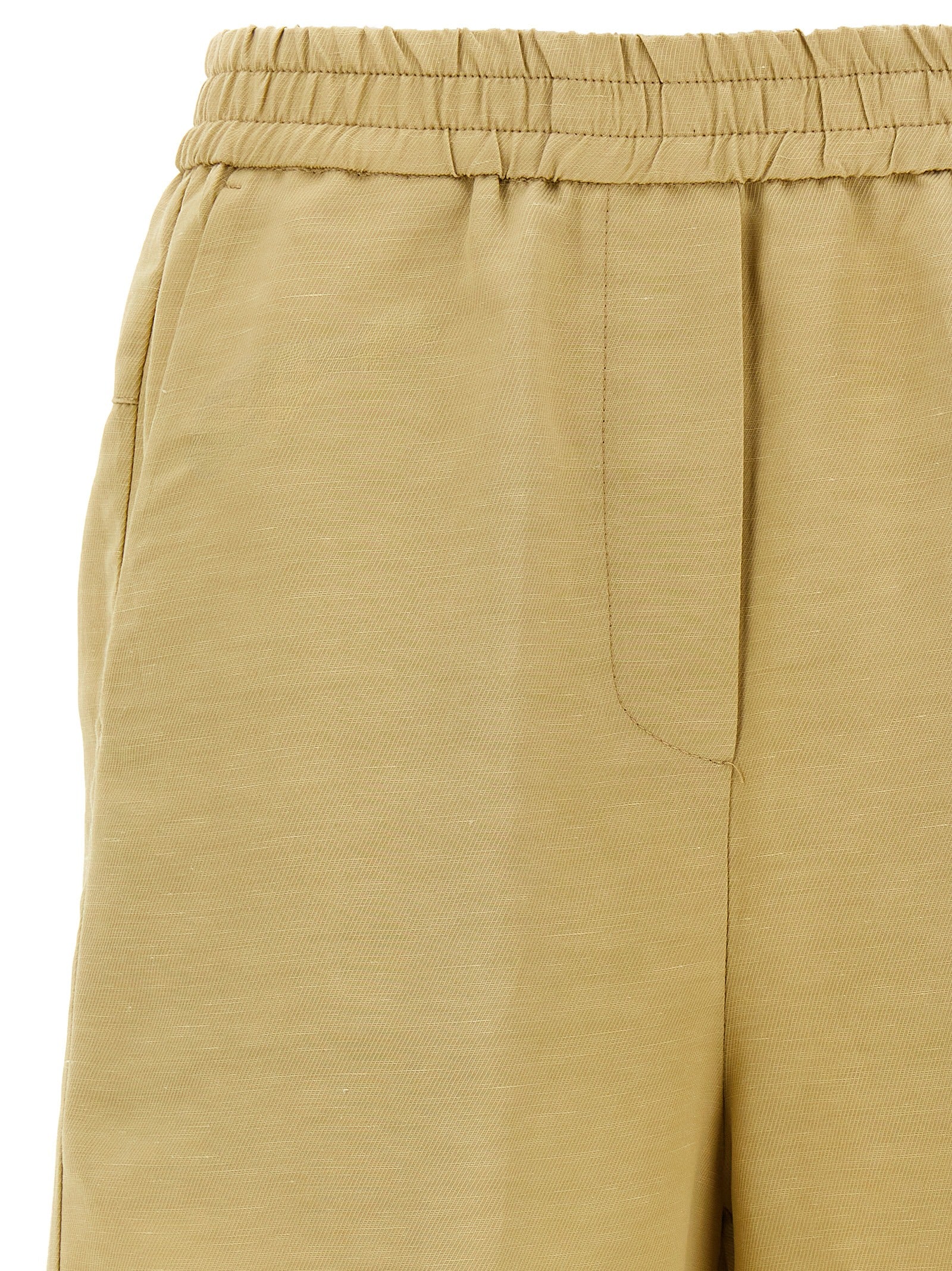 NUDE Beige Viskose-Shorts
