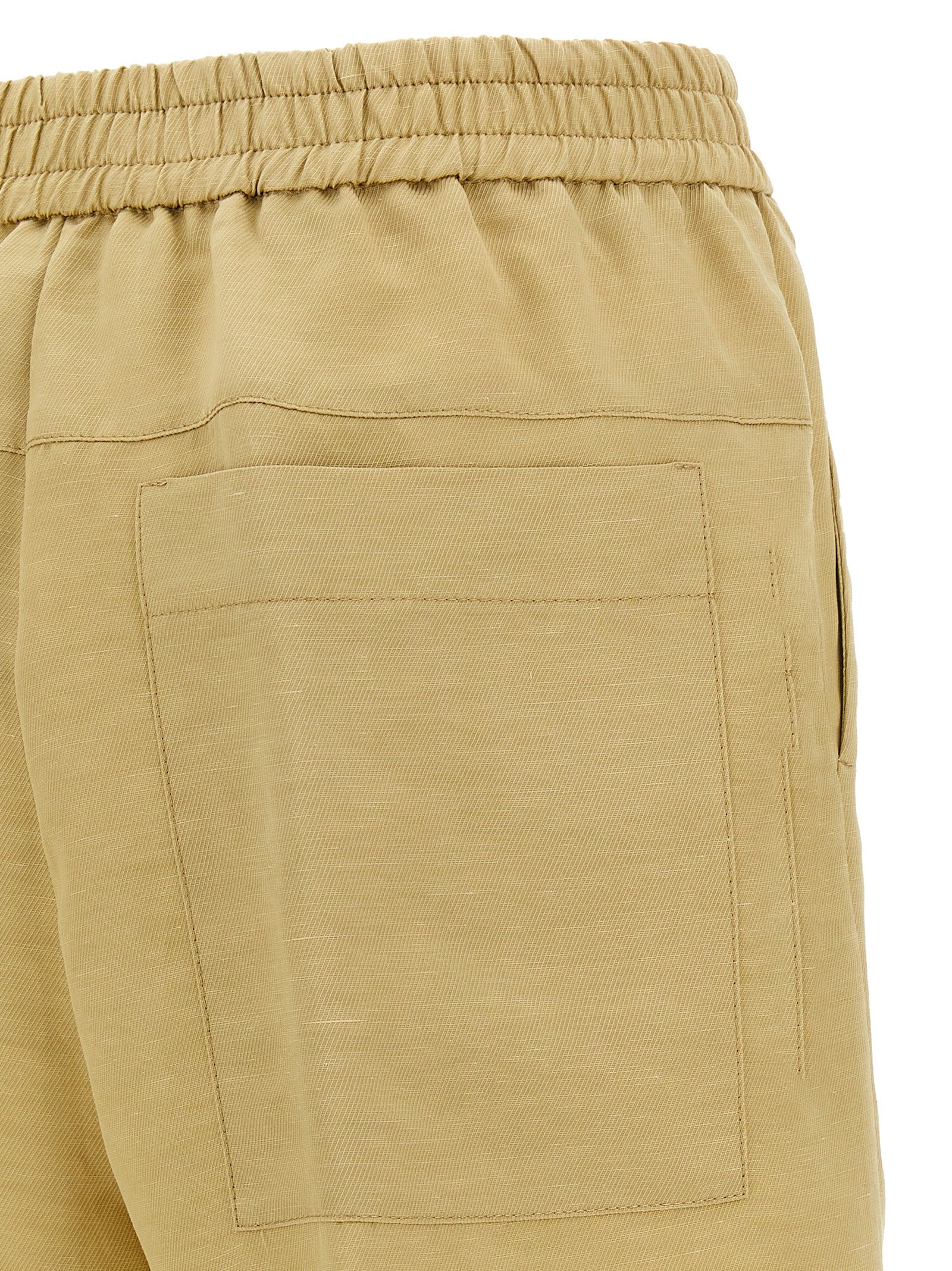NUDE Beige Viskose-Shorts