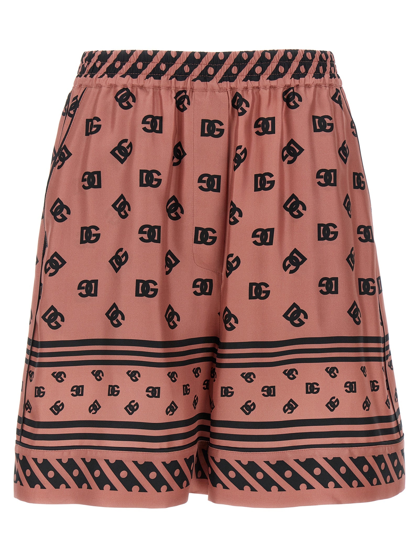Dolce & Gabbana Mehrfarbige Cargo-Shorts aus Seide