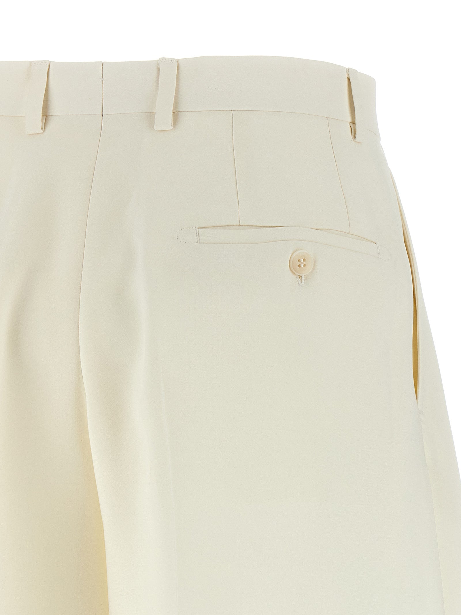 Brioni Weiße Seiden-Bermudashorts