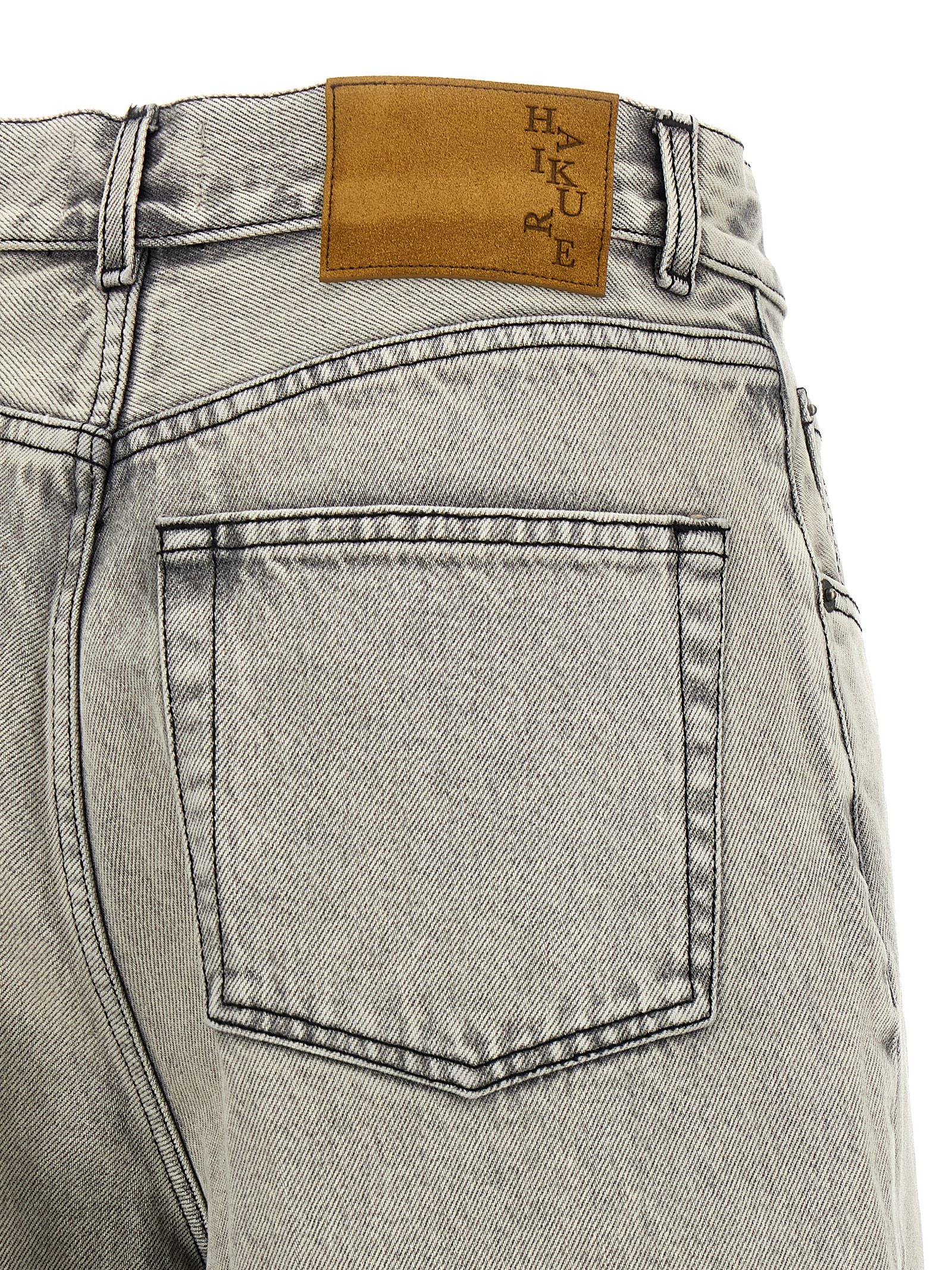Haikure Weiße Baumwoll-Bermudashorts
