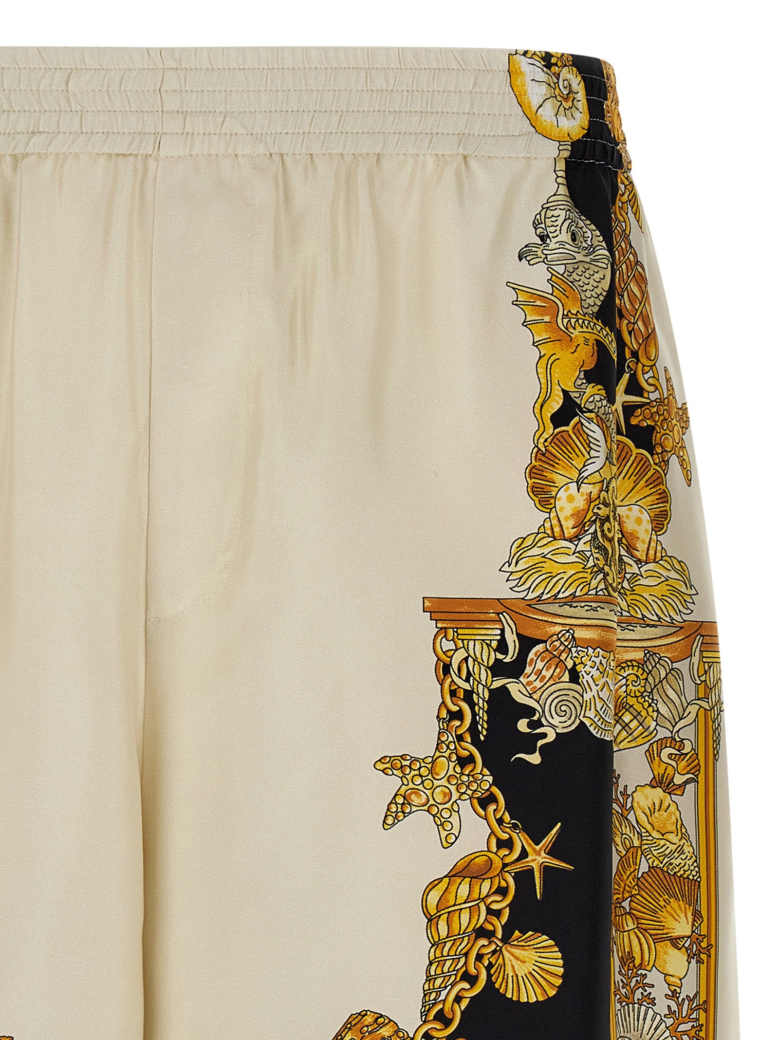 Versace Mehrfarbige Cargo-Shorts aus Seide