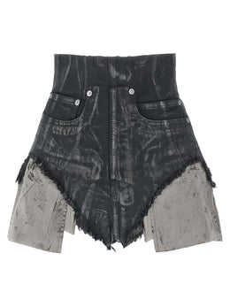 DRKSHDW Braune Baumwoll-Bermudashorts