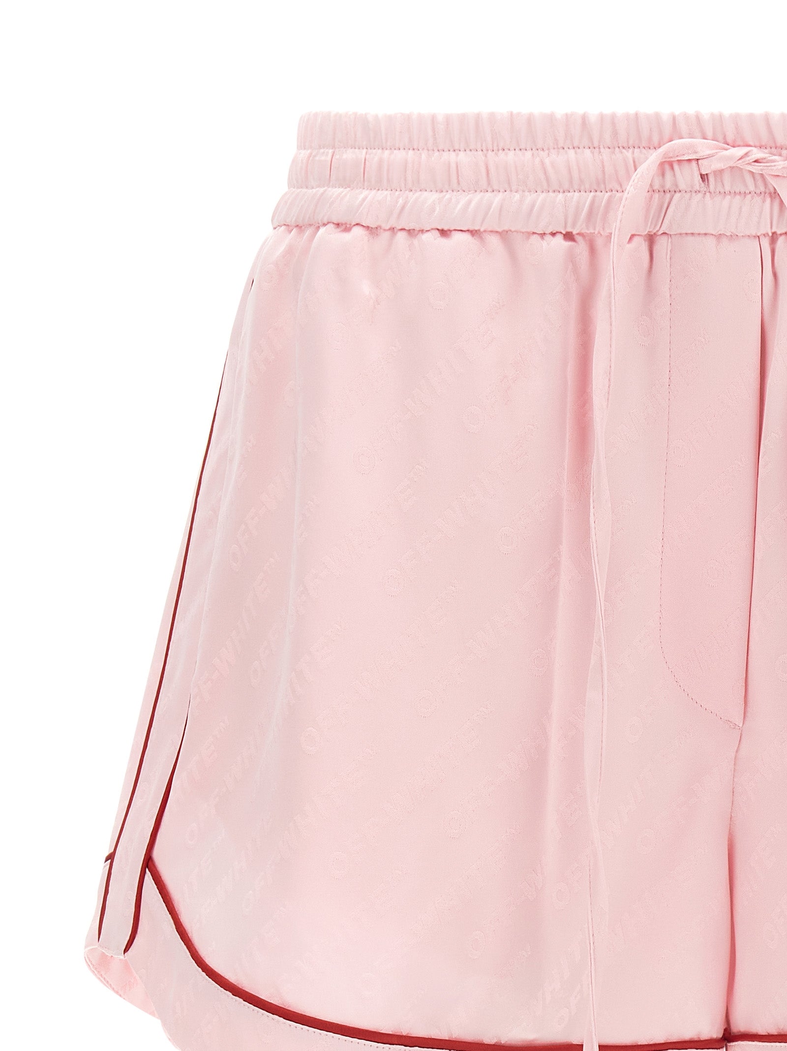 Off-White Mehrfarbige Viskose-Bermudashorts