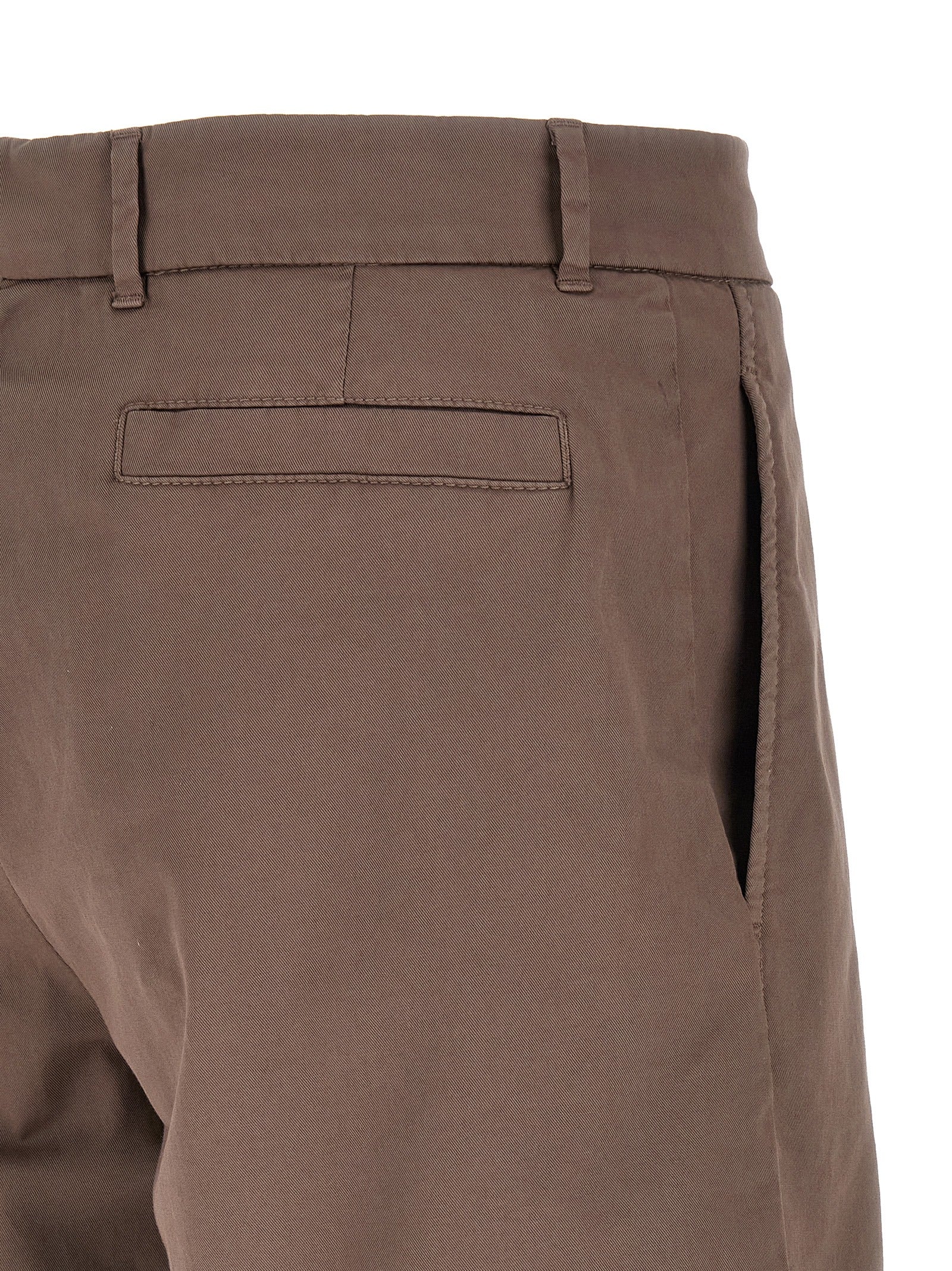 Brunello Cucinelli Braune Baumwoll-Bermudashorts
