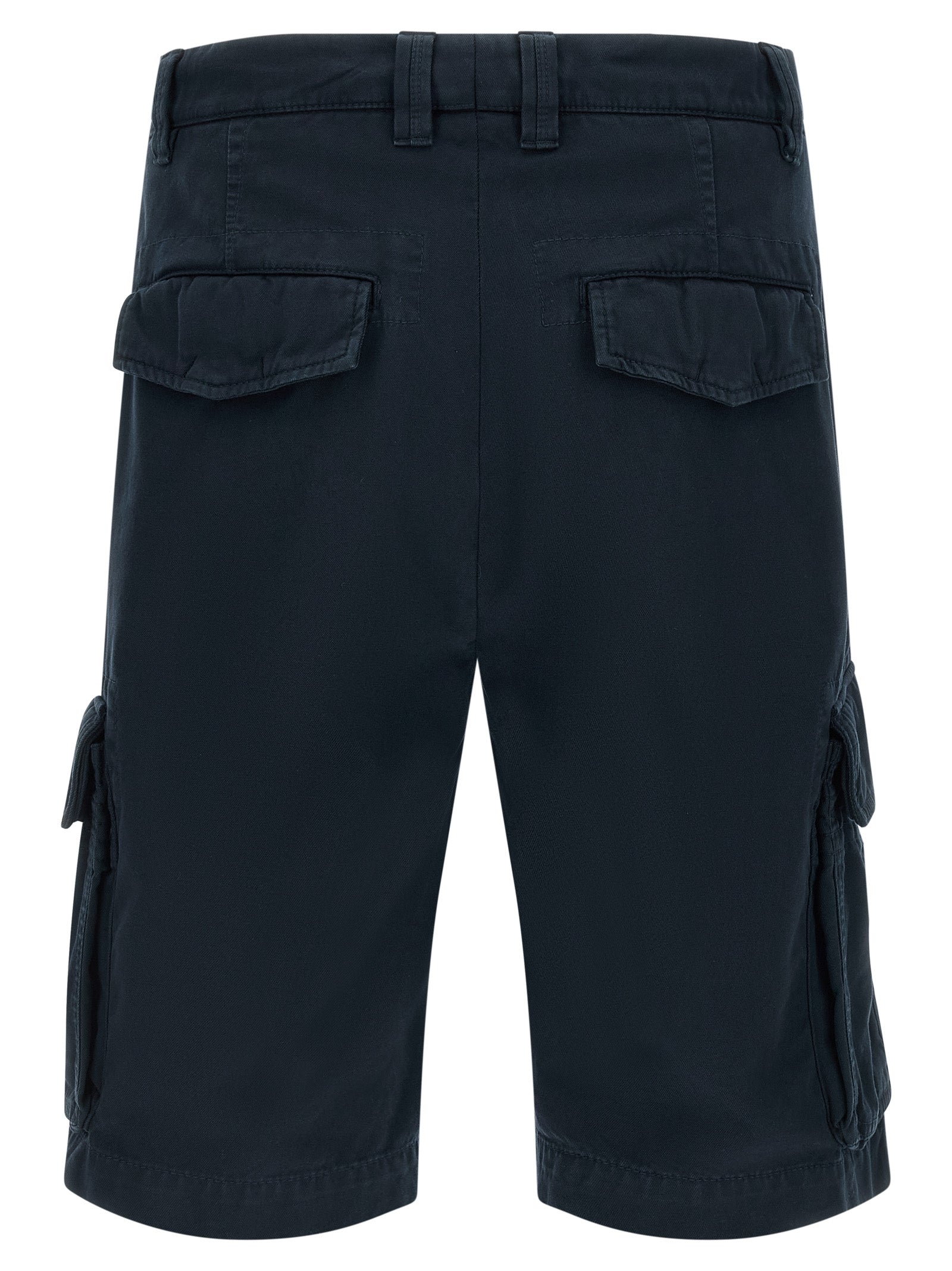 Brunello Cucinelli Blaue Baumwoll-Bermudashorts