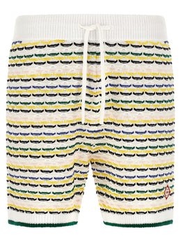 Casablanca Mehrfarbige Baumwoll-Bermudashorts