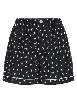 Moschino Zweifarbige Seiden-Bermudashorts
