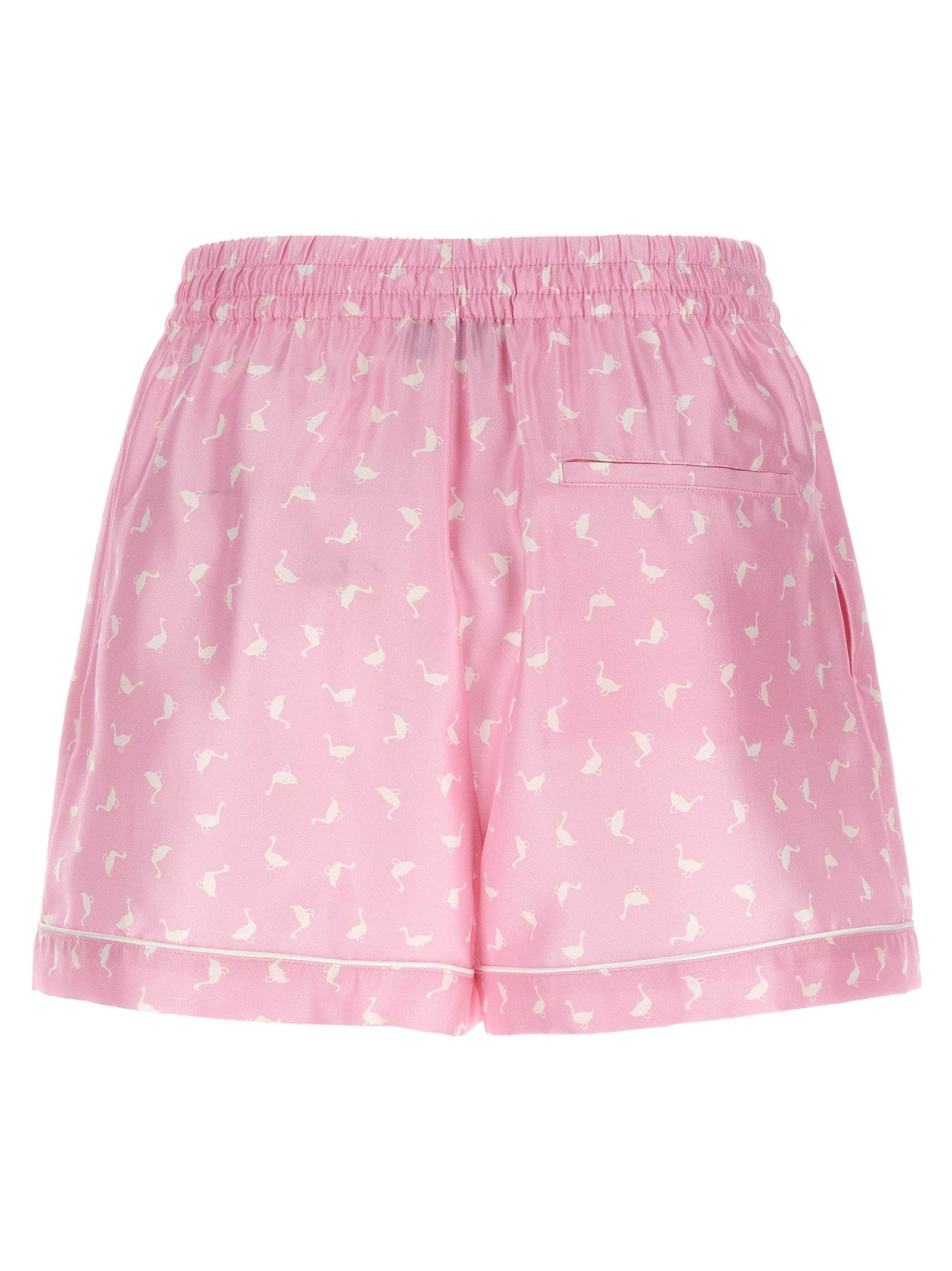 Moschino Mehrfarbige Cargo-Shorts aus Seide