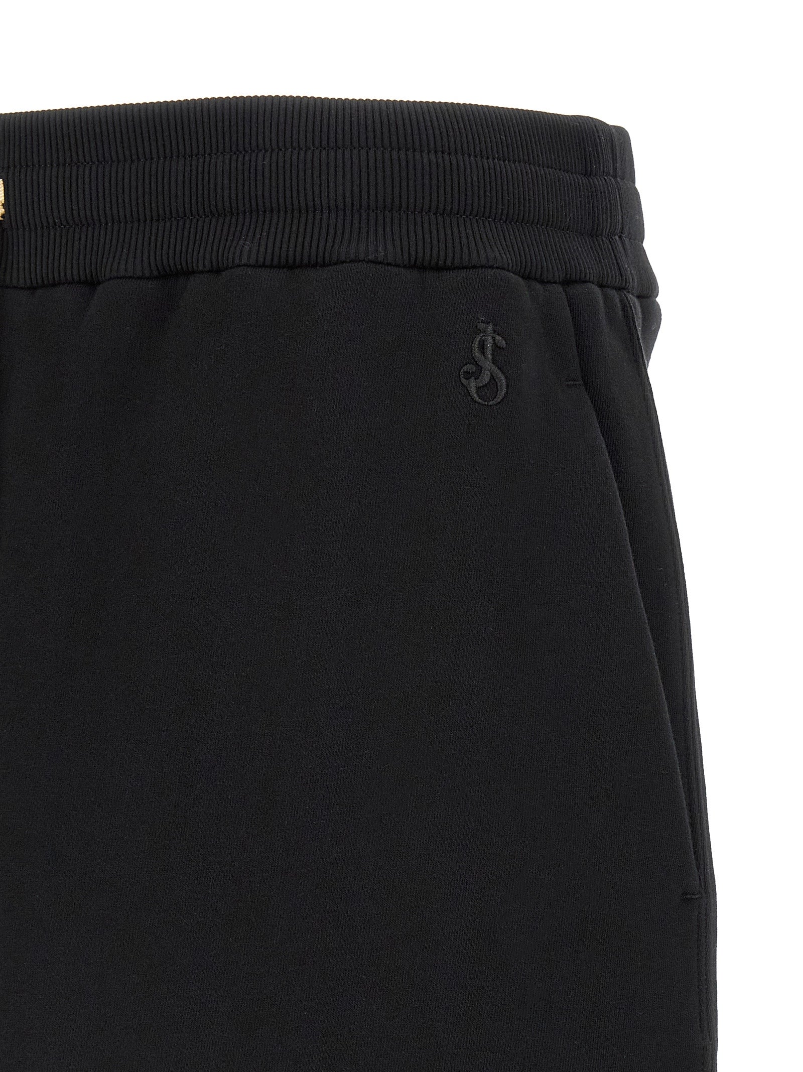 Jil Sander Schwarze Baumwoll-Bermudashorts