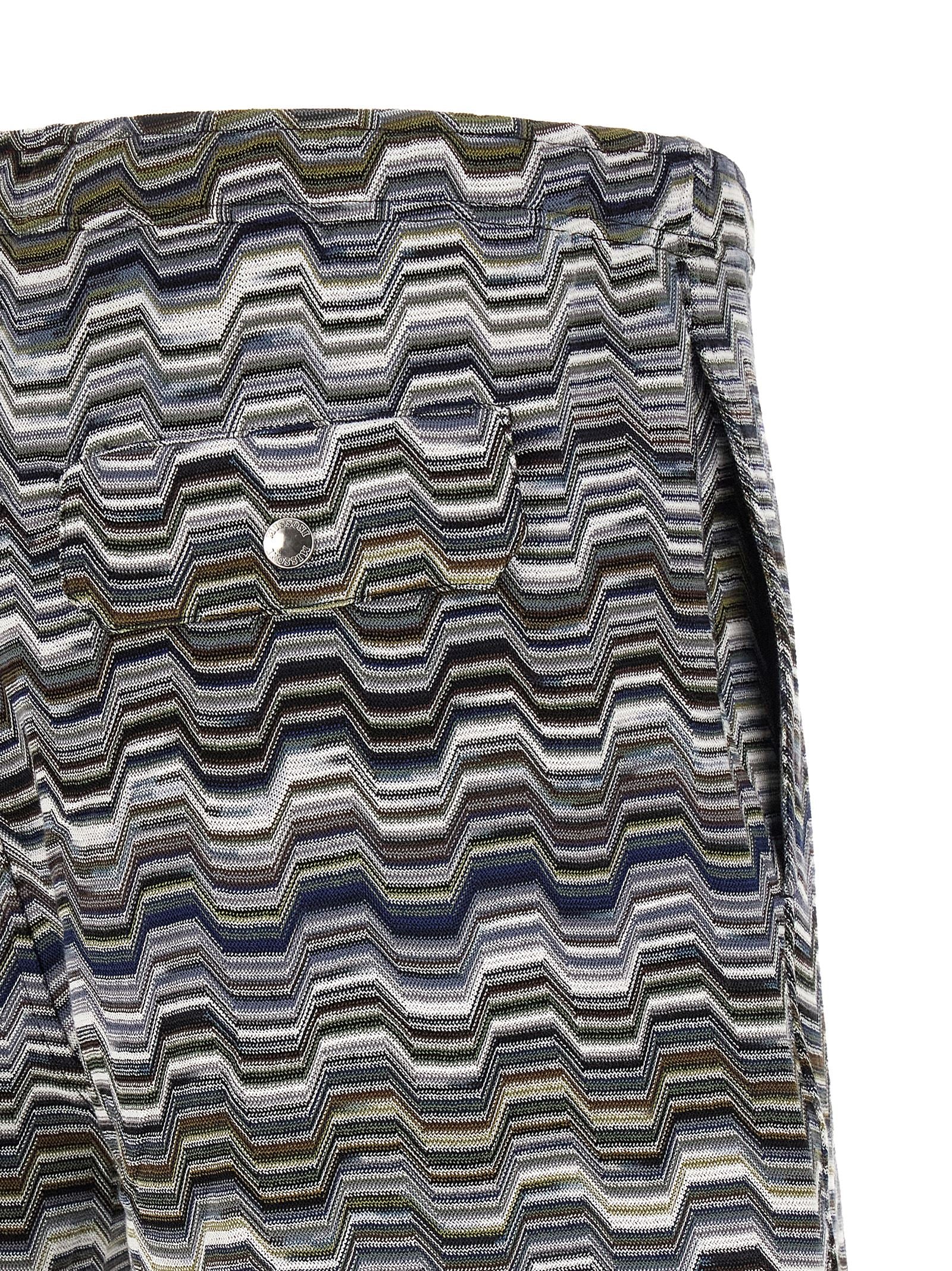 Missoni Zweifarbige Baumwoll-Bermudashorts