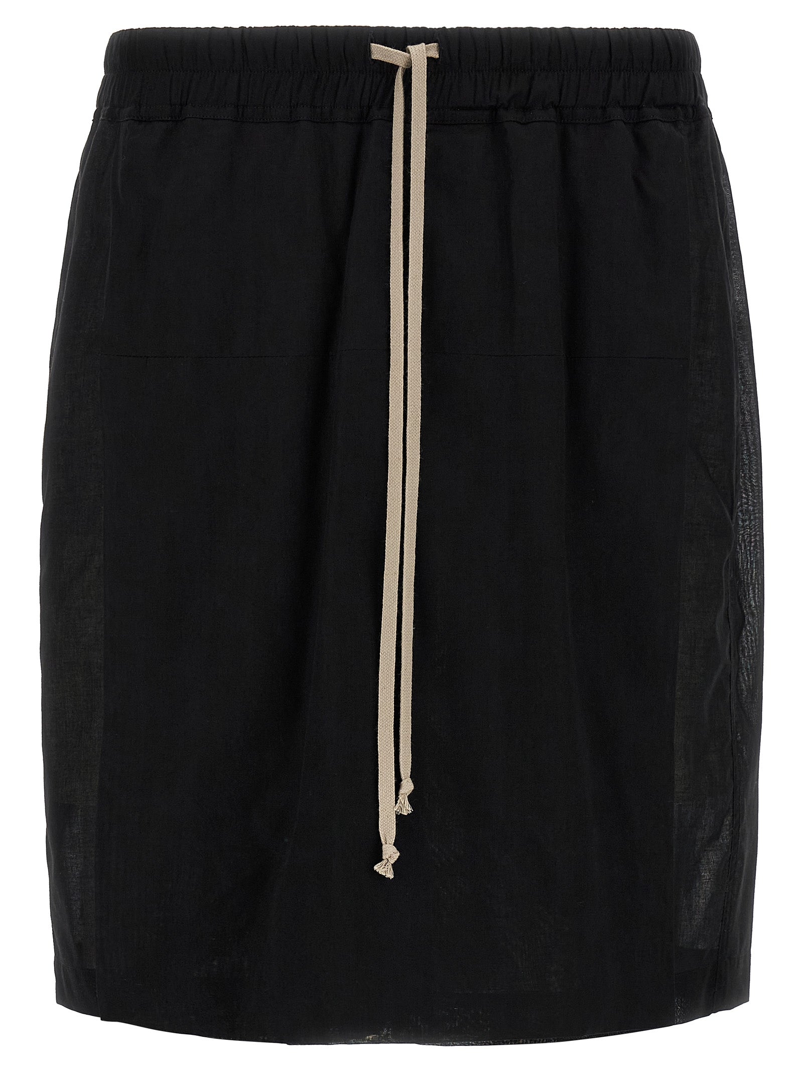 Rick Owens Schwarze Baumwoll-Bermudashorts
